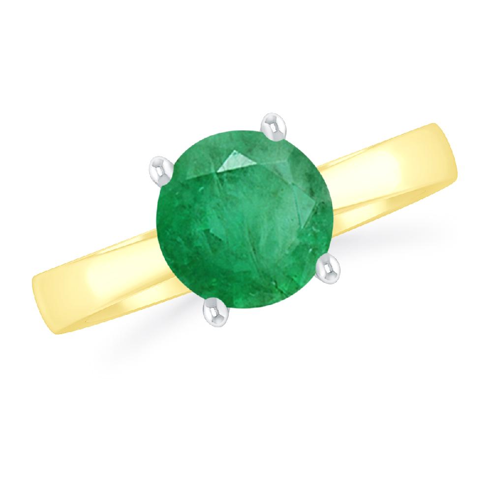 Yellow Gold - Emerald