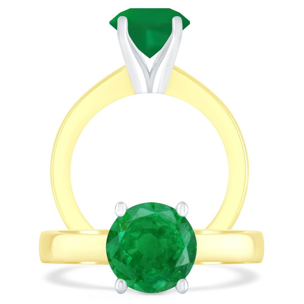 Yellow Gold - Emerald