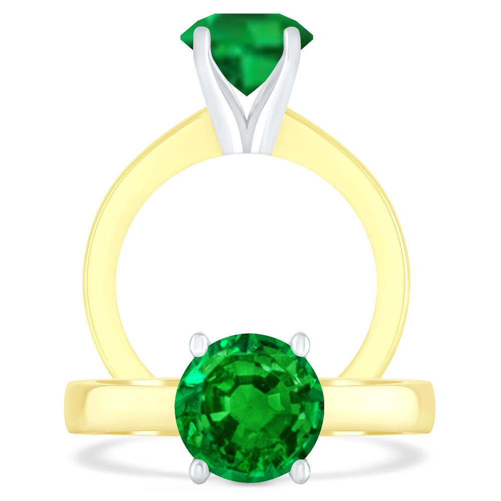 Yellow Gold - Emerald