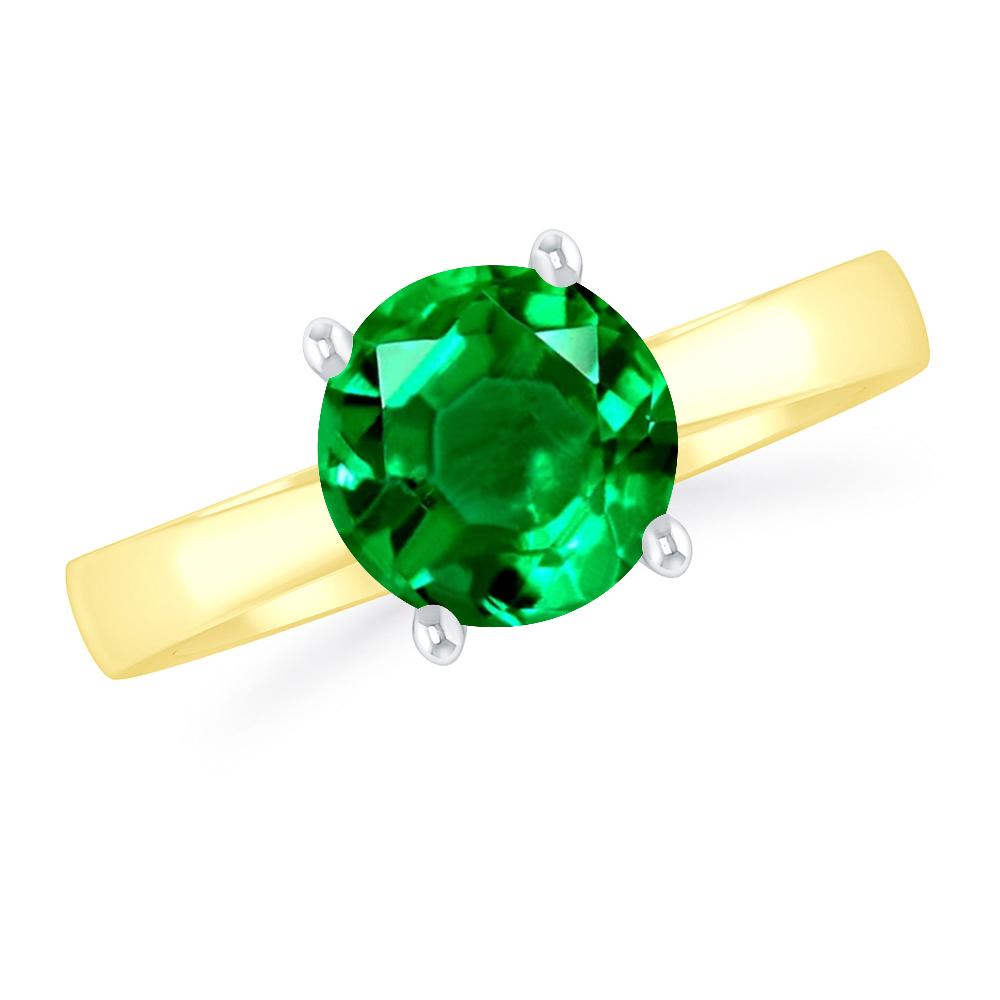 Yellow Gold - Emerald