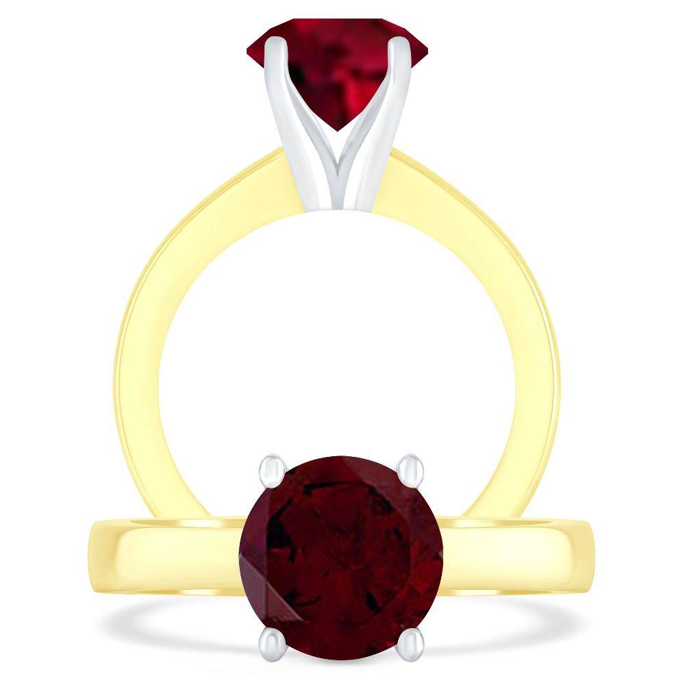 Yellow Gold - Garnet