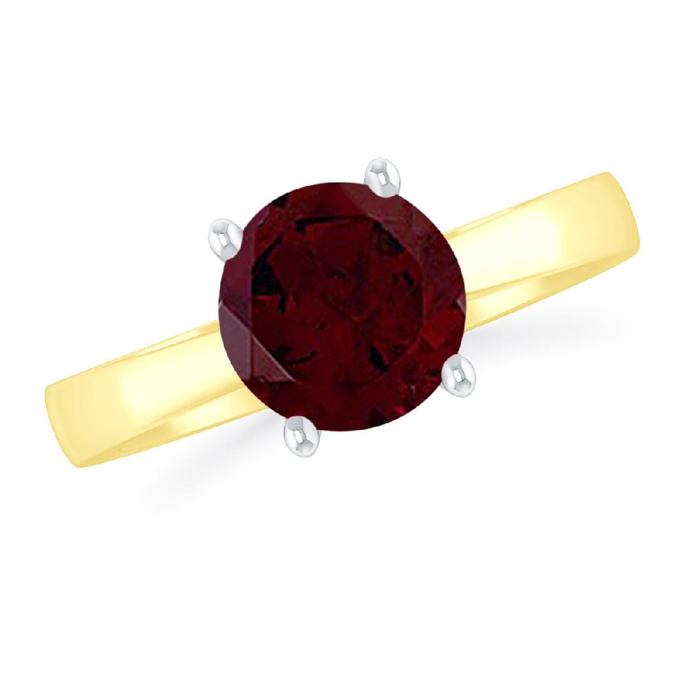 Yellow Gold - Garnet