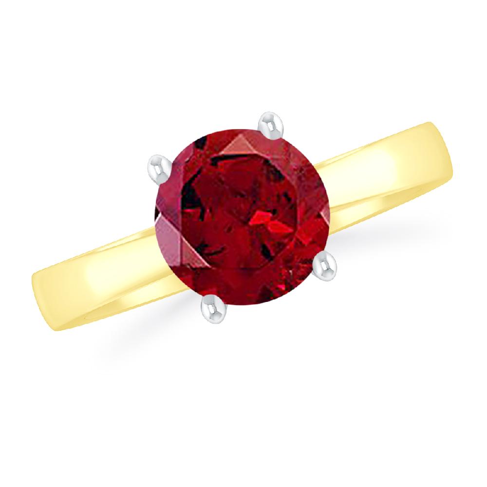 Yellow Gold - Garnet