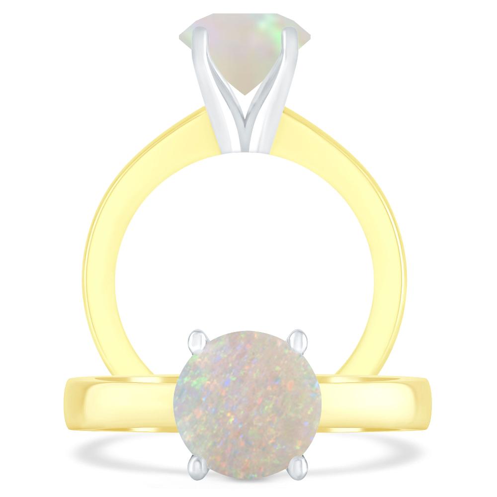 Yellow Gold - Opal