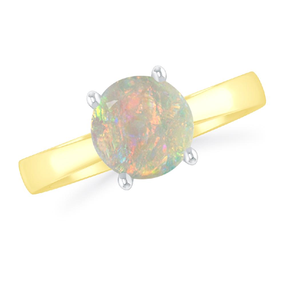 Yellow Gold - Opal