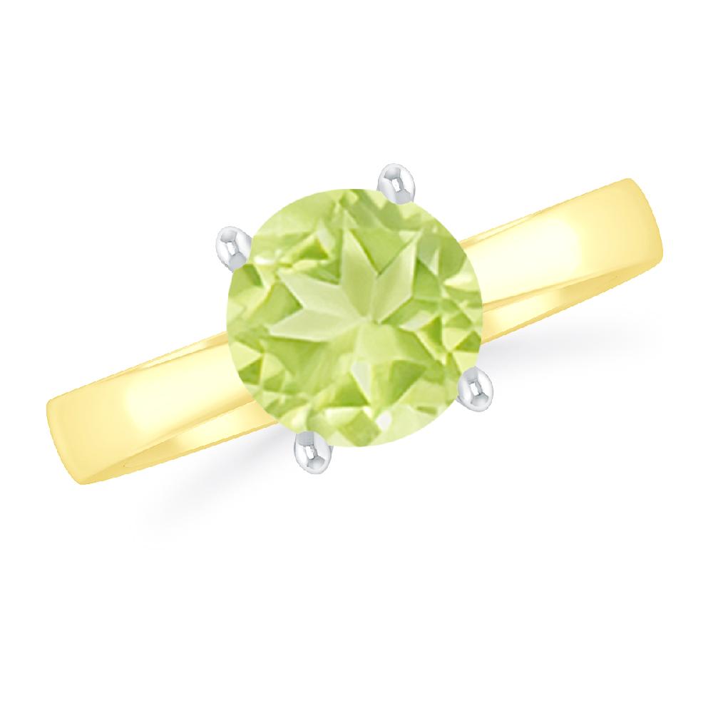 Yellow Gold - Peridot