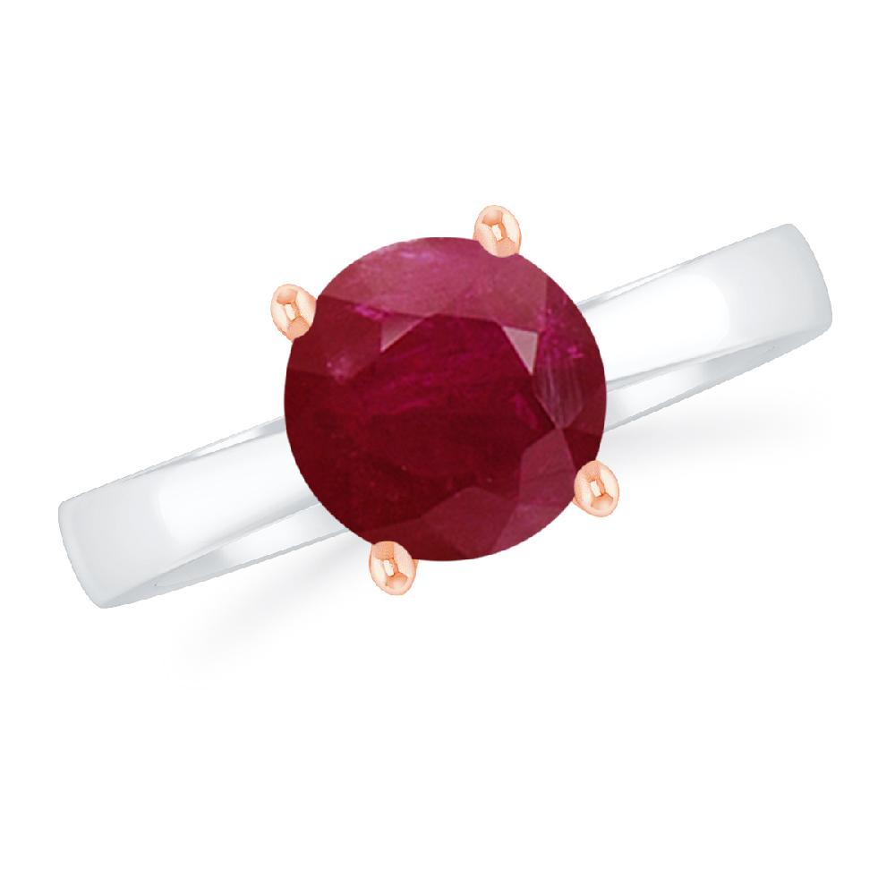 White Gold - Ruby