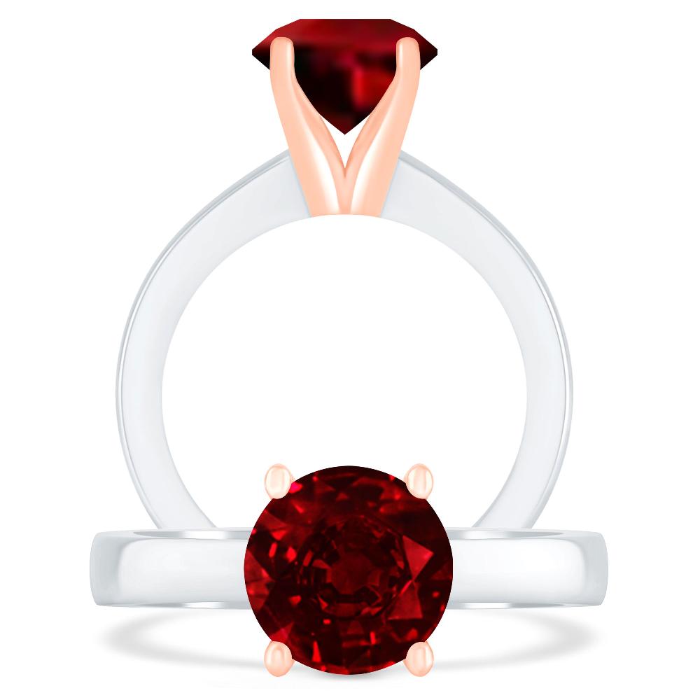 White Gold - Ruby