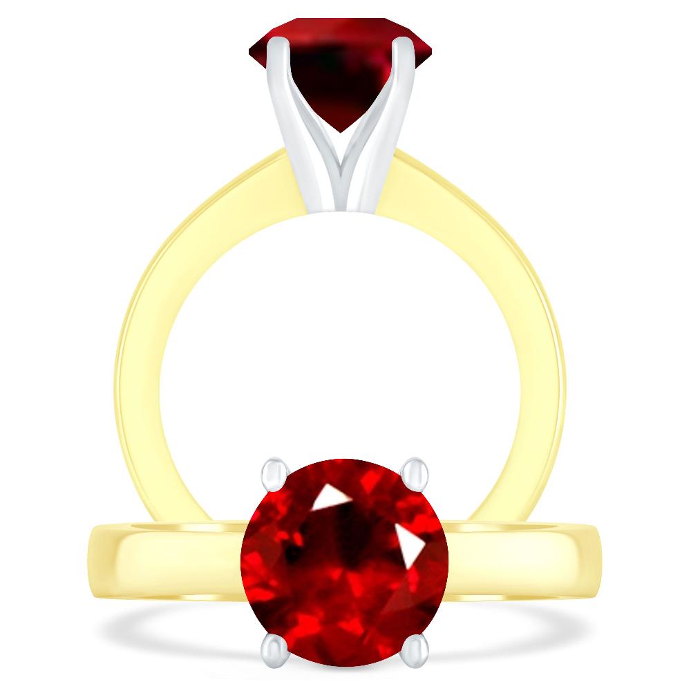 Yellow Gold - Ruby