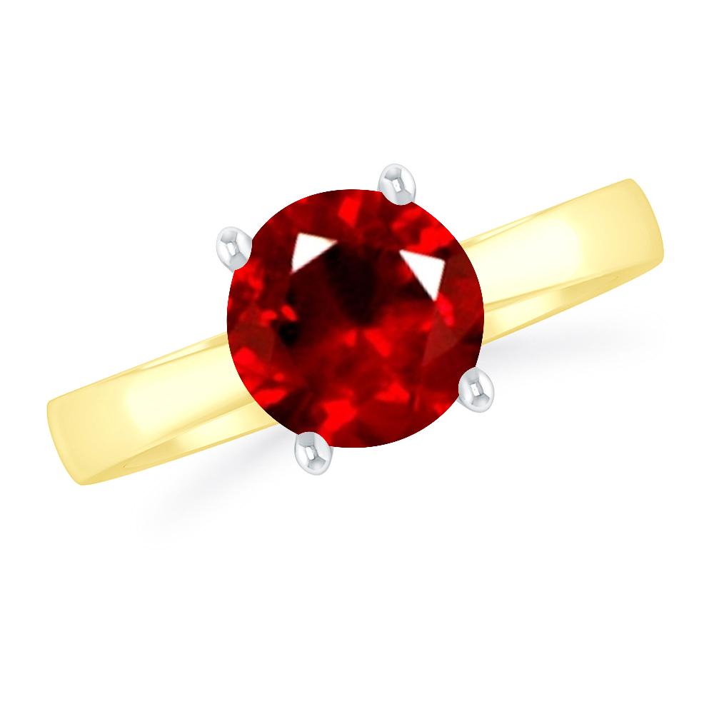 Yellow Gold - Ruby