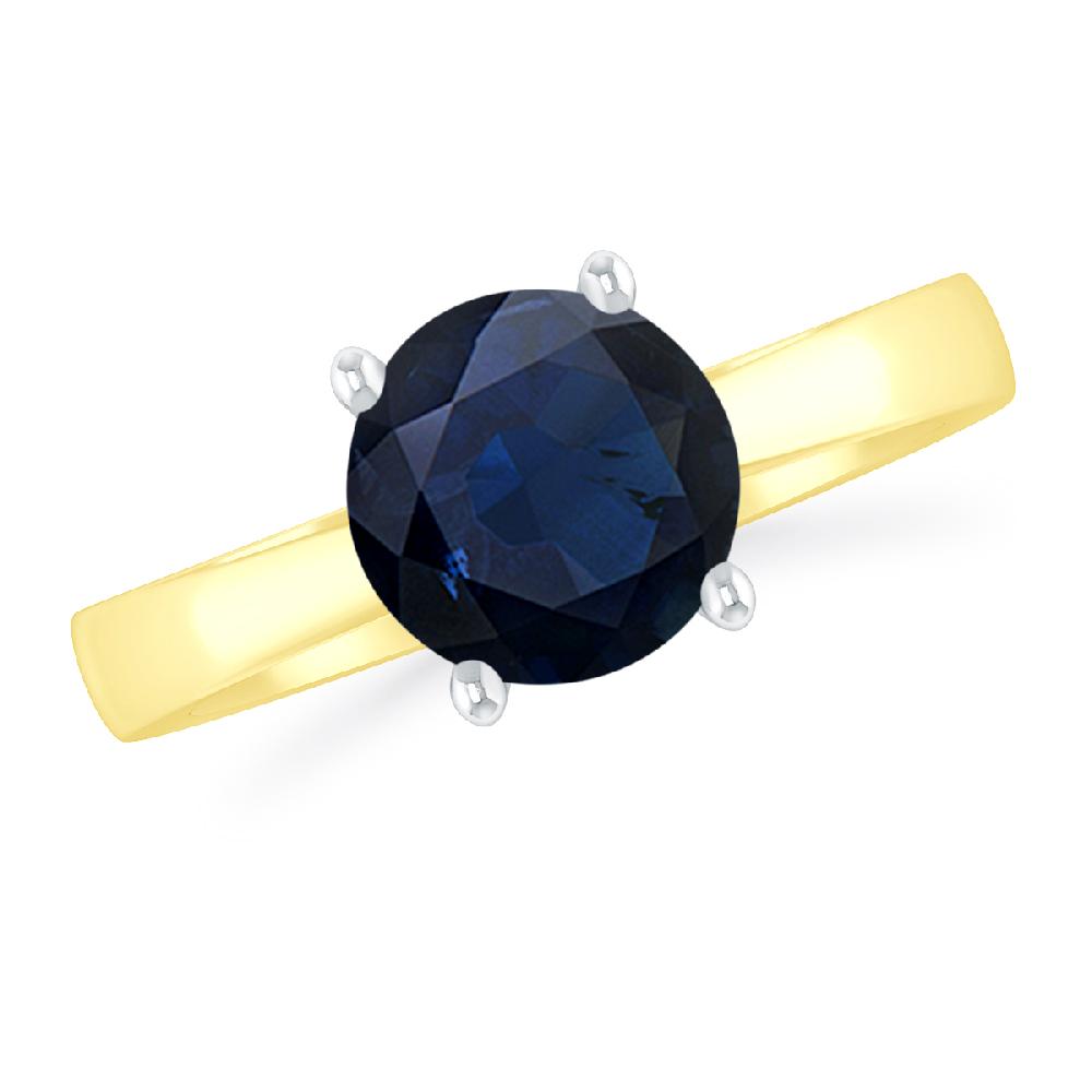 Yellow Gold - Sapphire