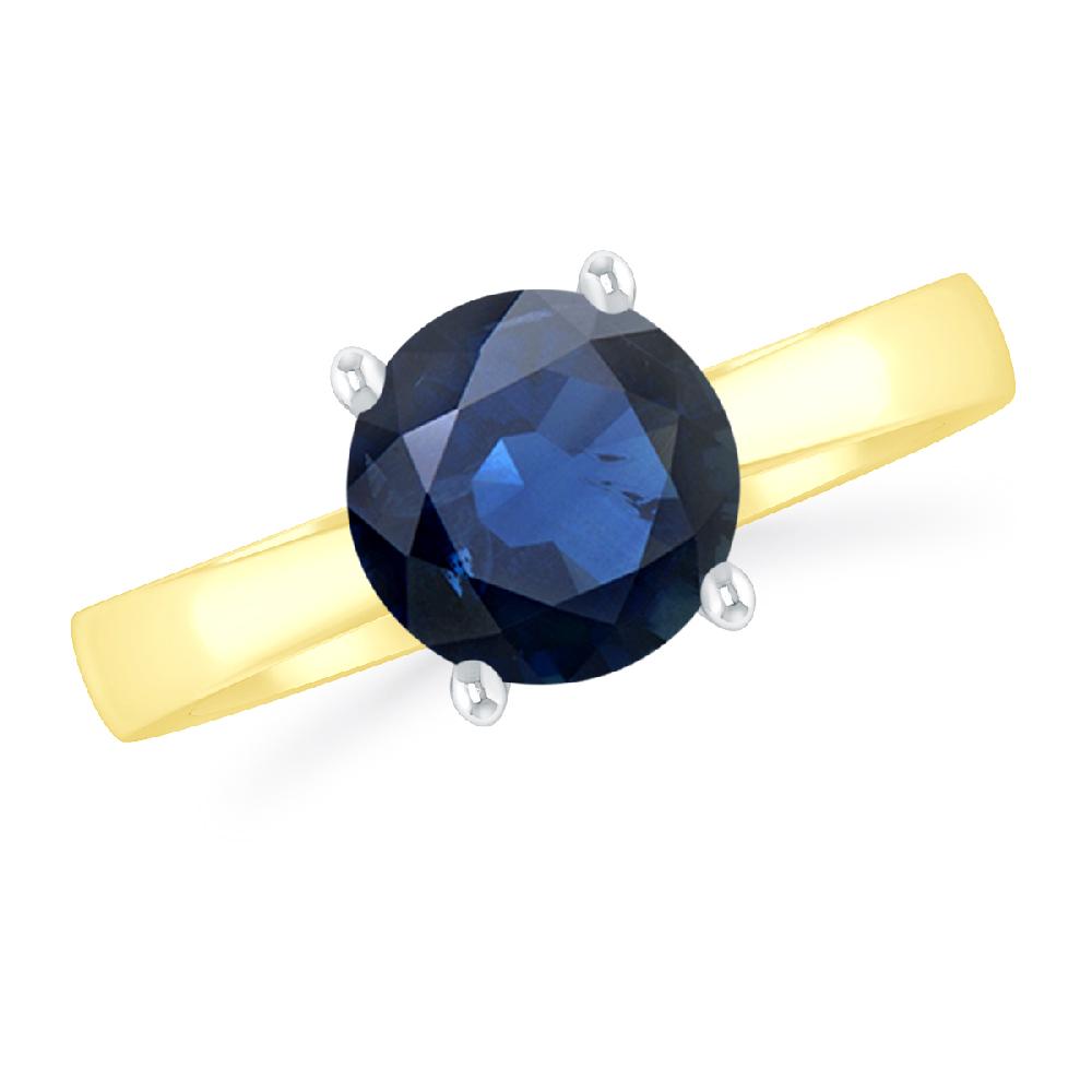 Yellow Gold - Sapphire