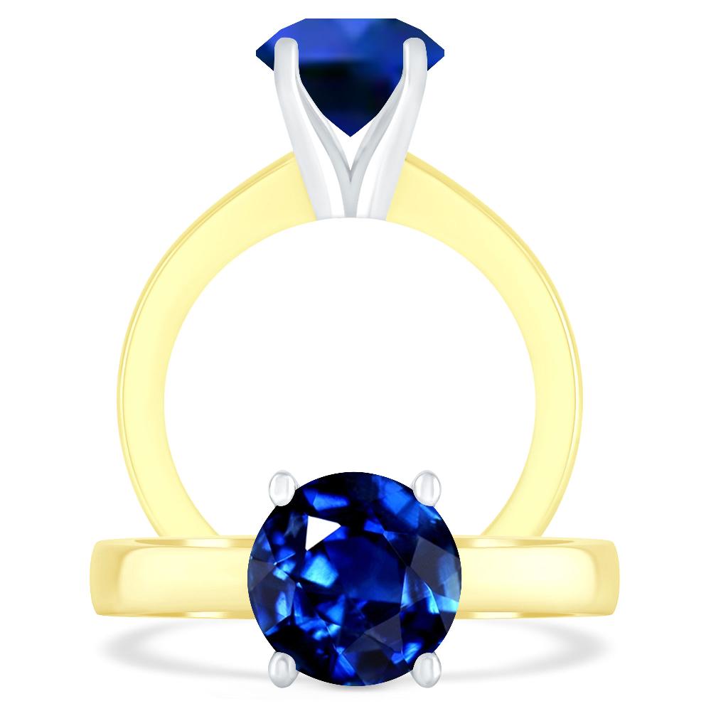 Yellow Gold - Sapphire