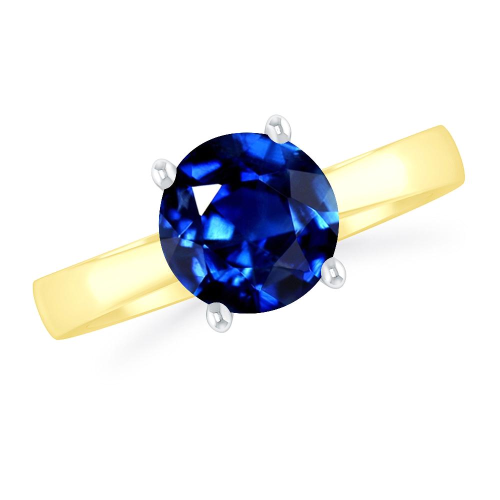 Yellow Gold - Sapphire