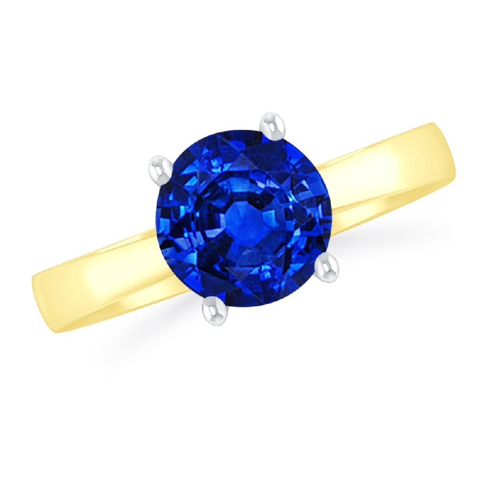 Yellow Gold - Sapphire