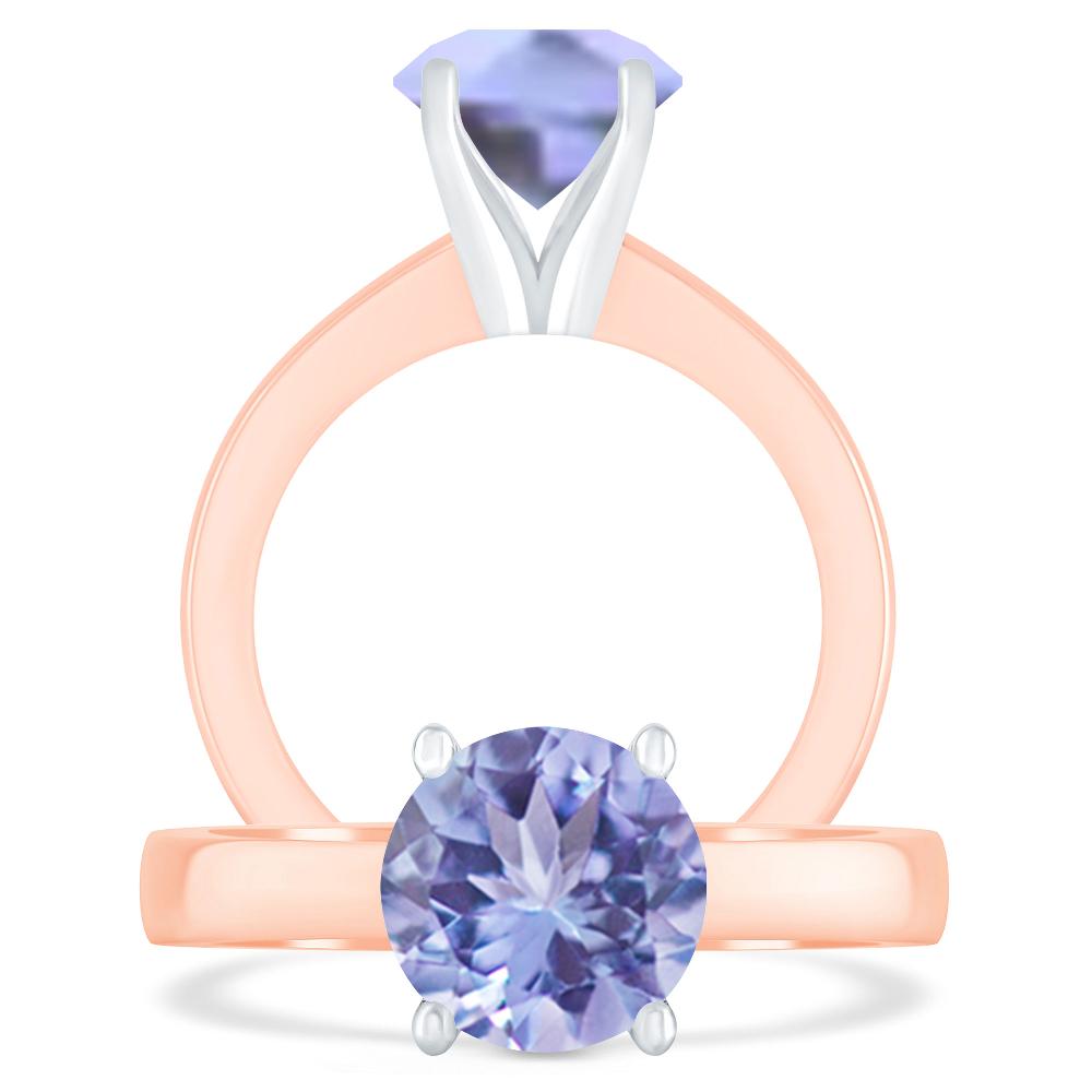 Rose Gold - Tanzanite