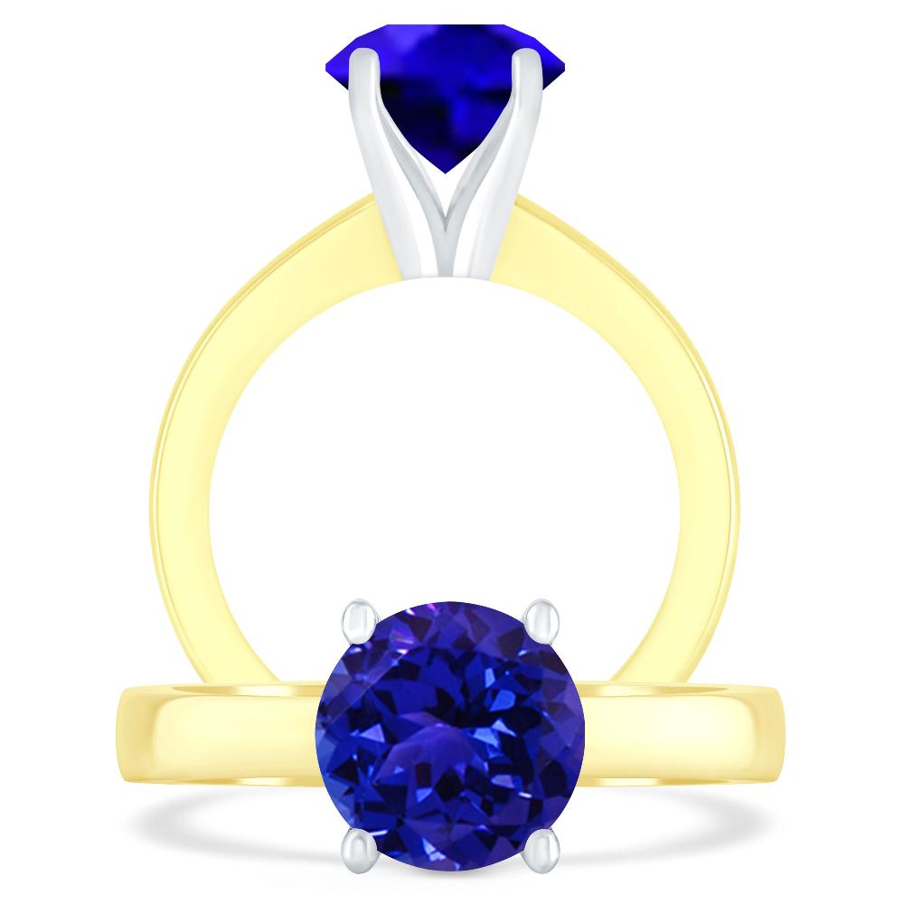 Yellow Gold - Tanzanite