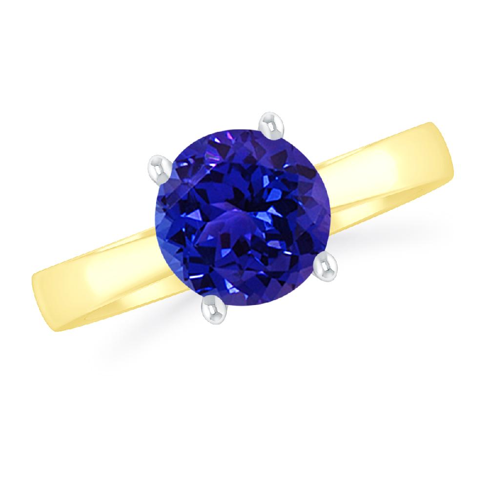 Yellow Gold - Tanzanite