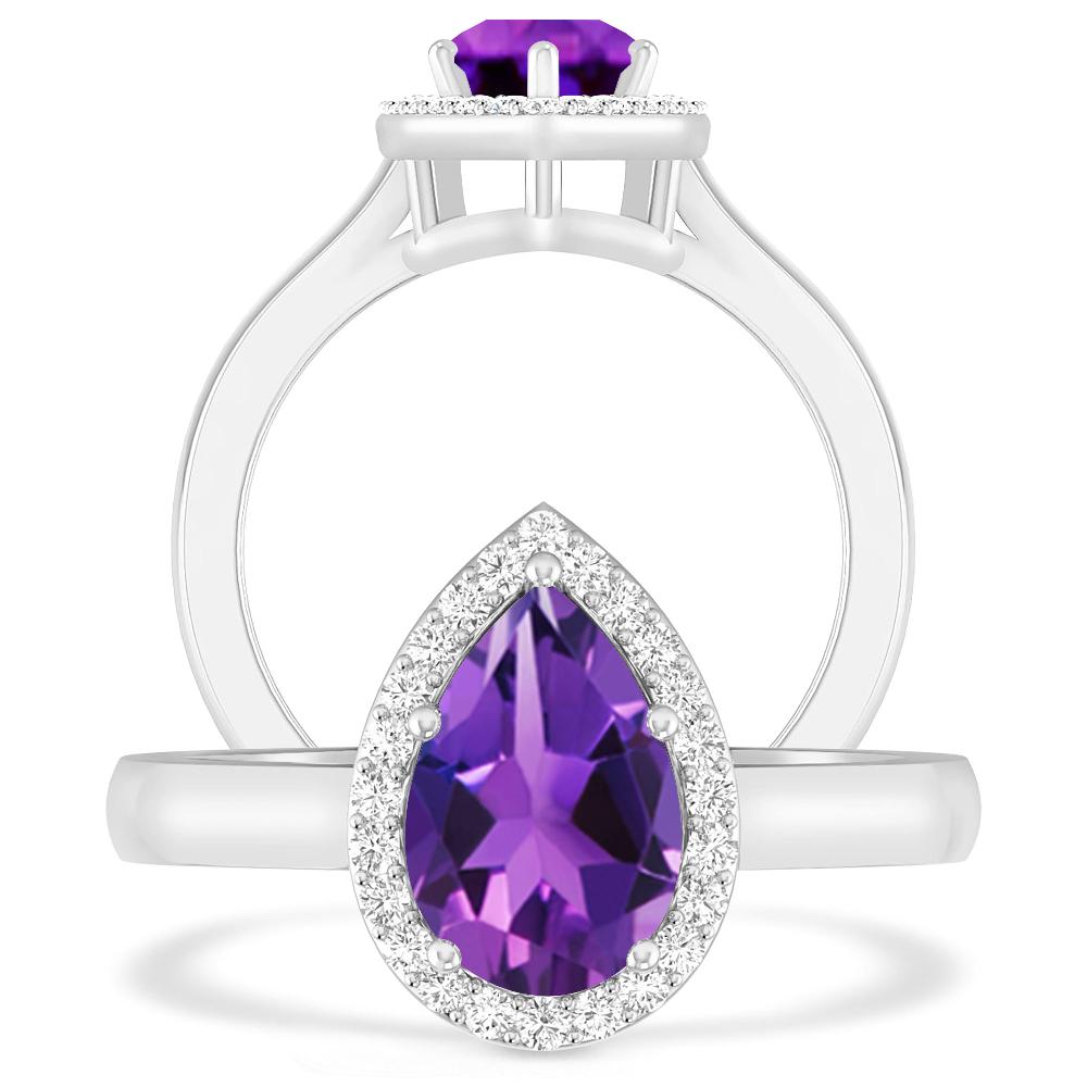 White Gold - Amethyst