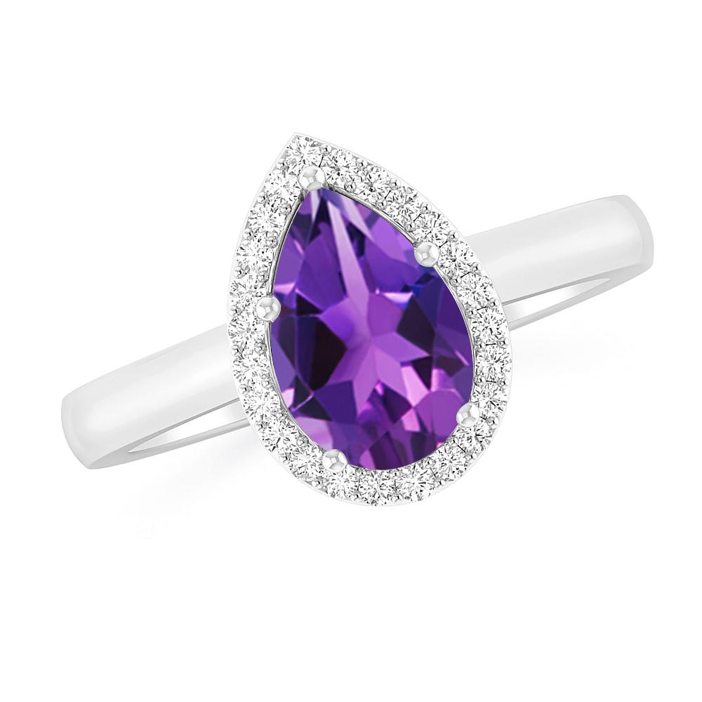 White Gold - Amethyst