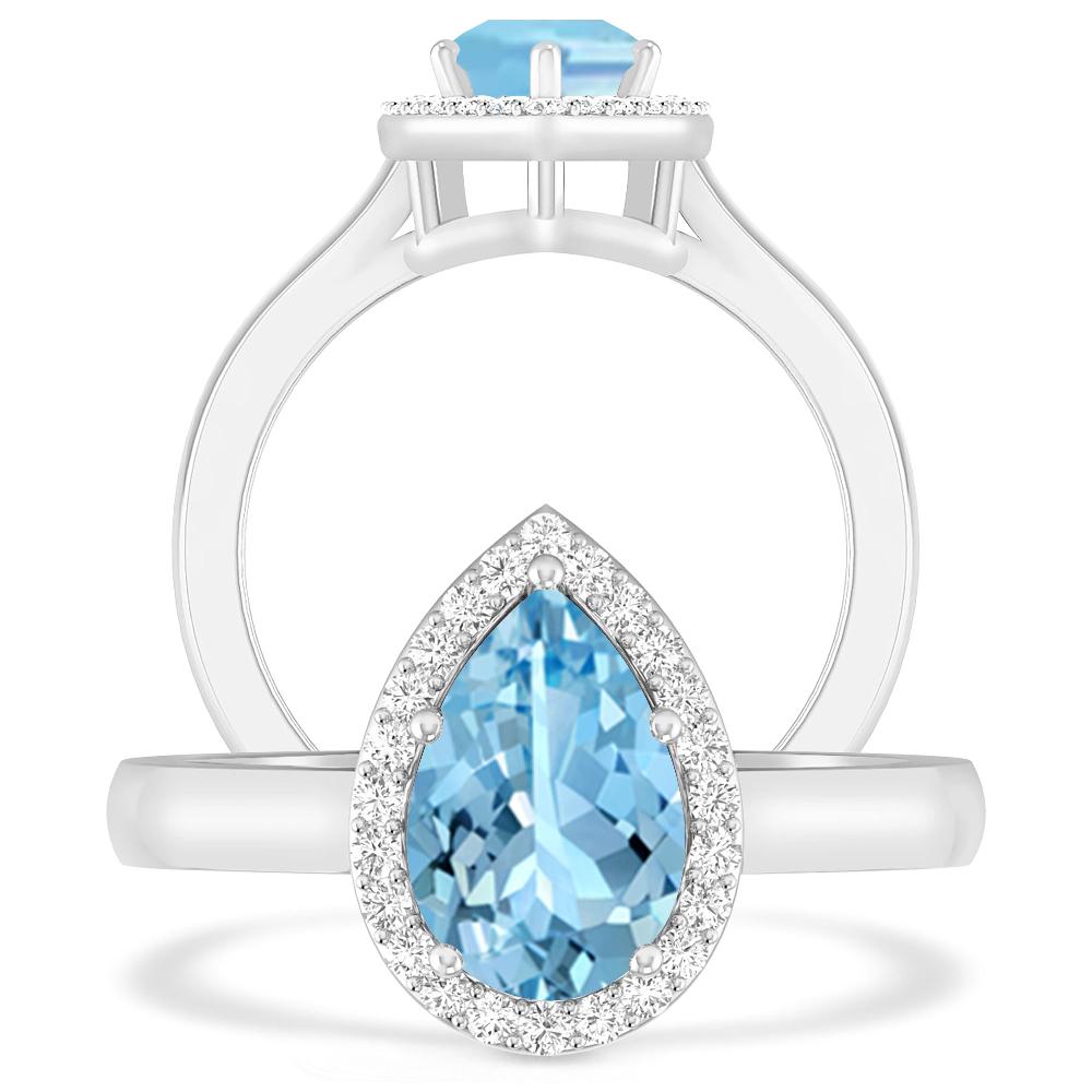 White Gold - Aquamarine