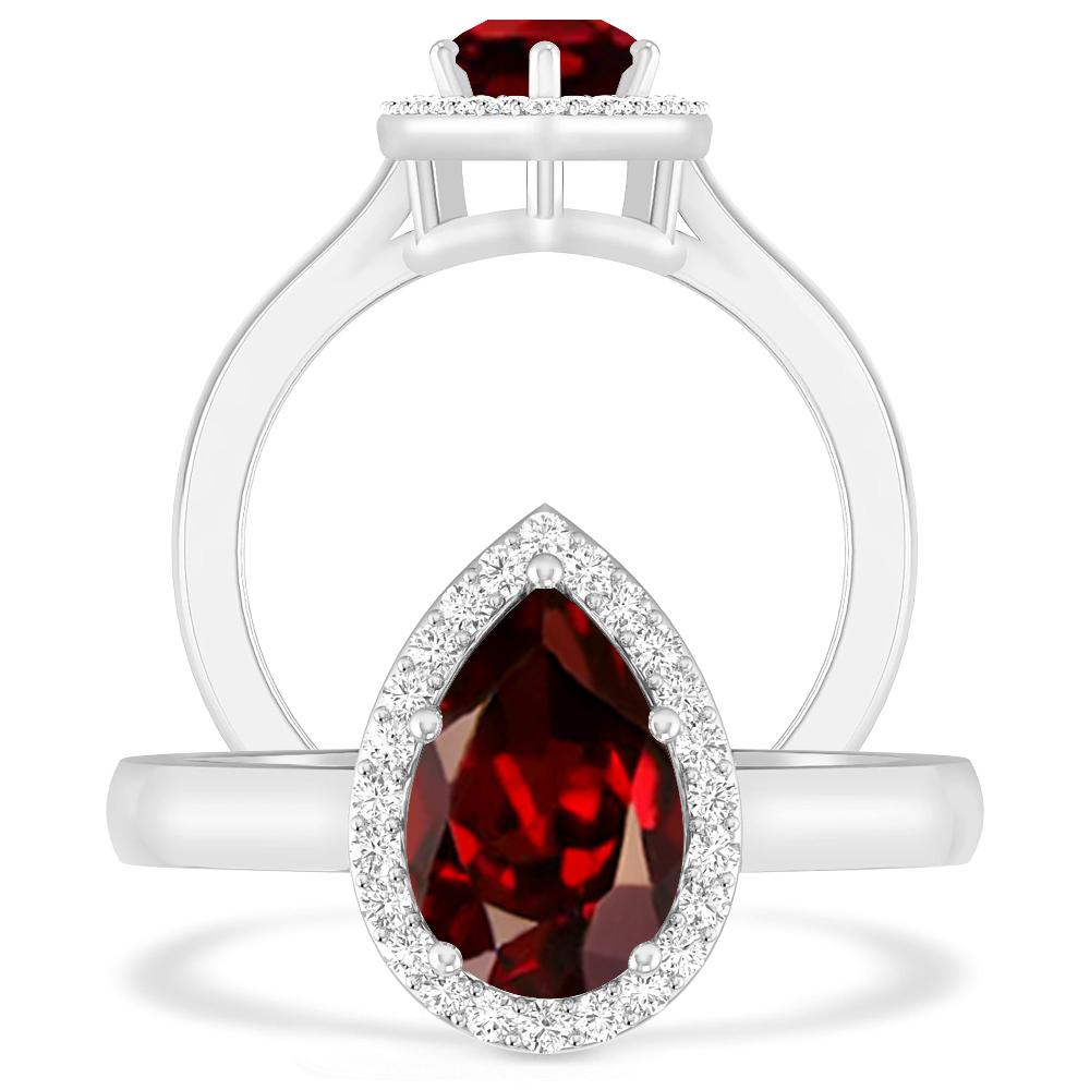 White Gold - Garnet