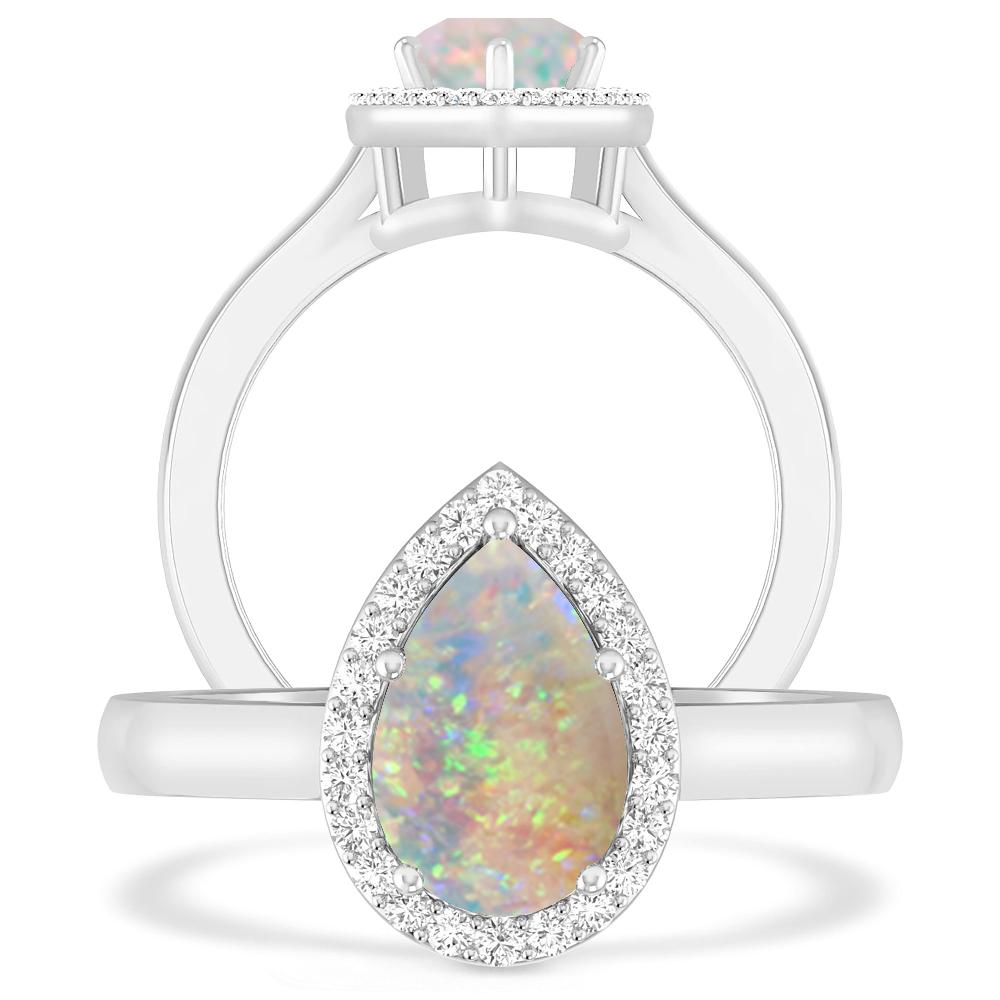 White Gold - Opal