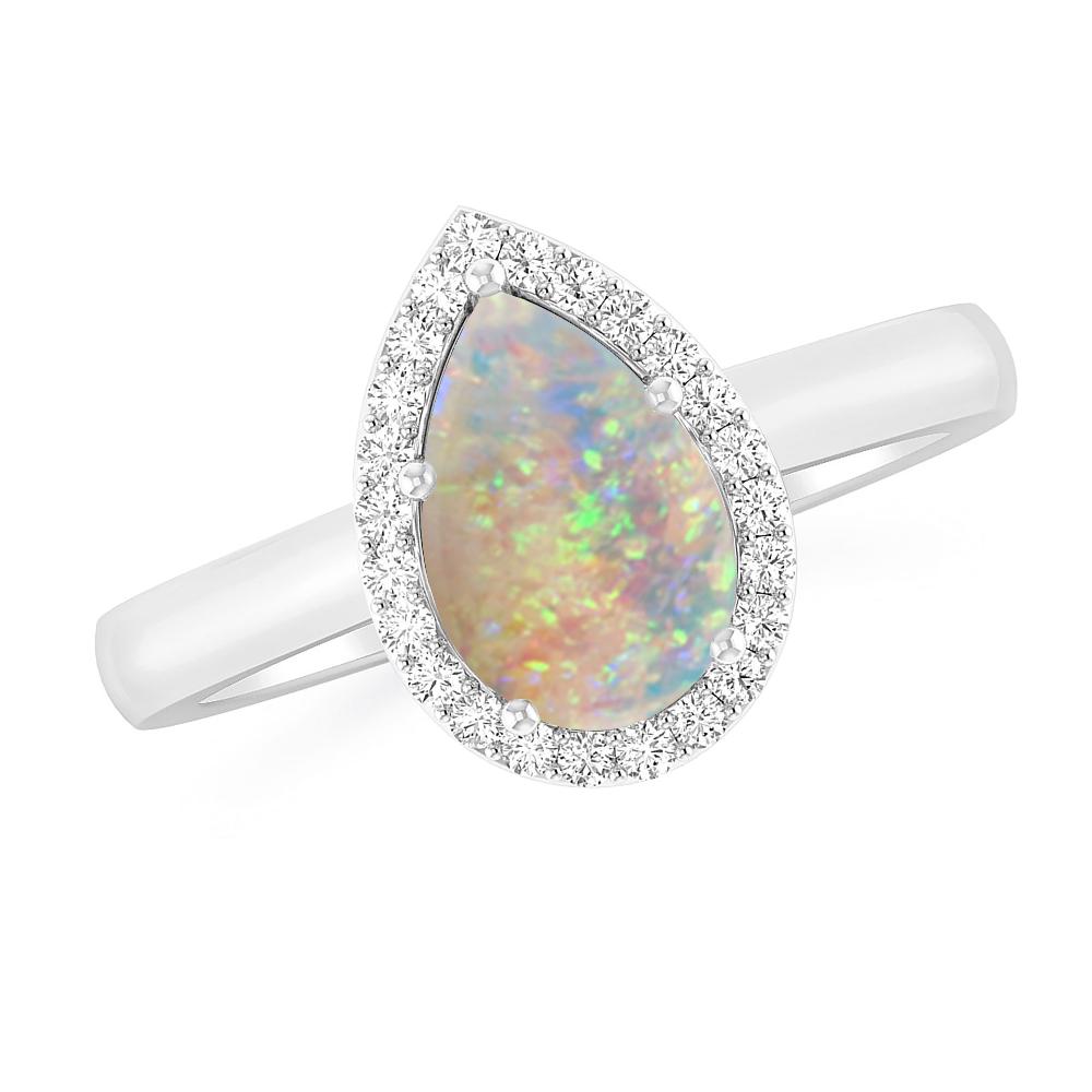 White Gold - Opal