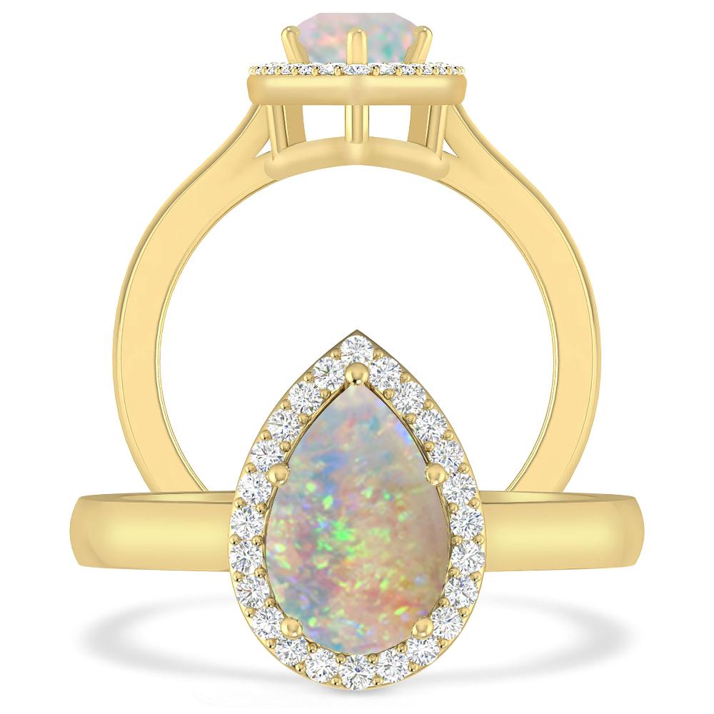 Yellow Gold - Opal