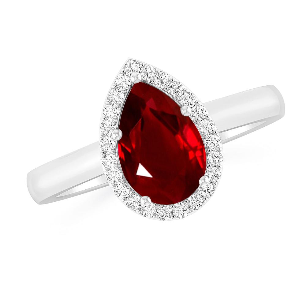 White Gold - Ruby