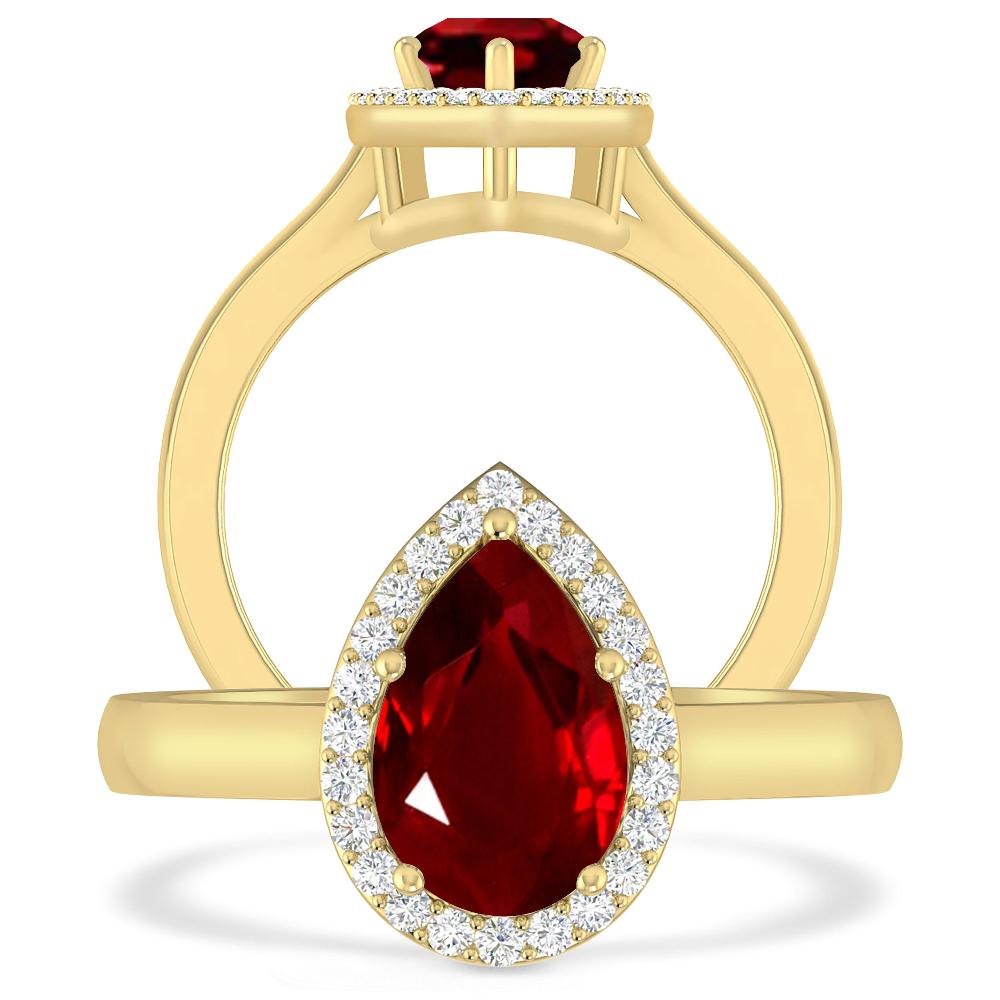 Yellow Gold - Ruby