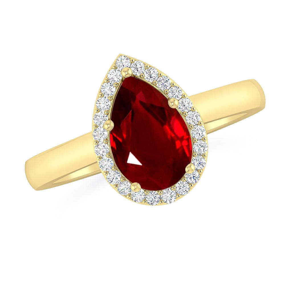 Yellow Gold - Ruby