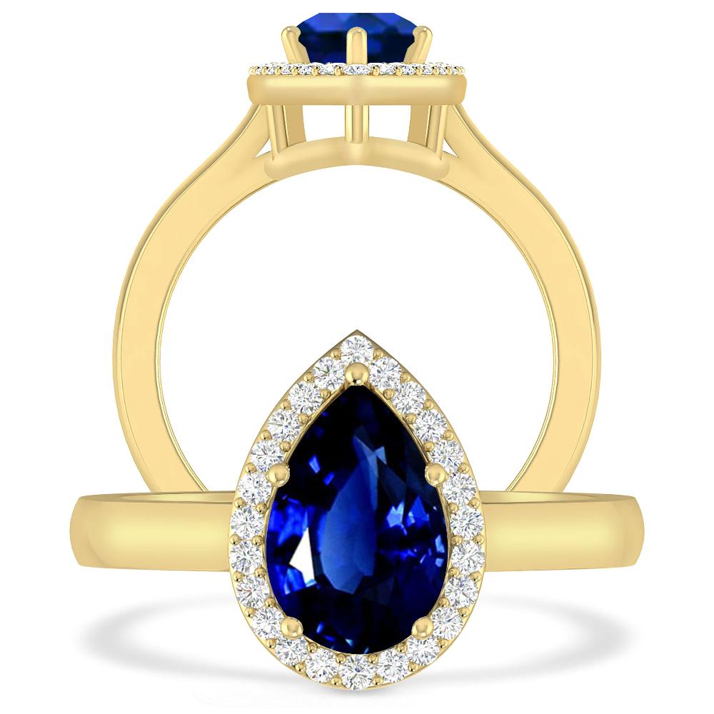 Yellow Gold - Sapphire