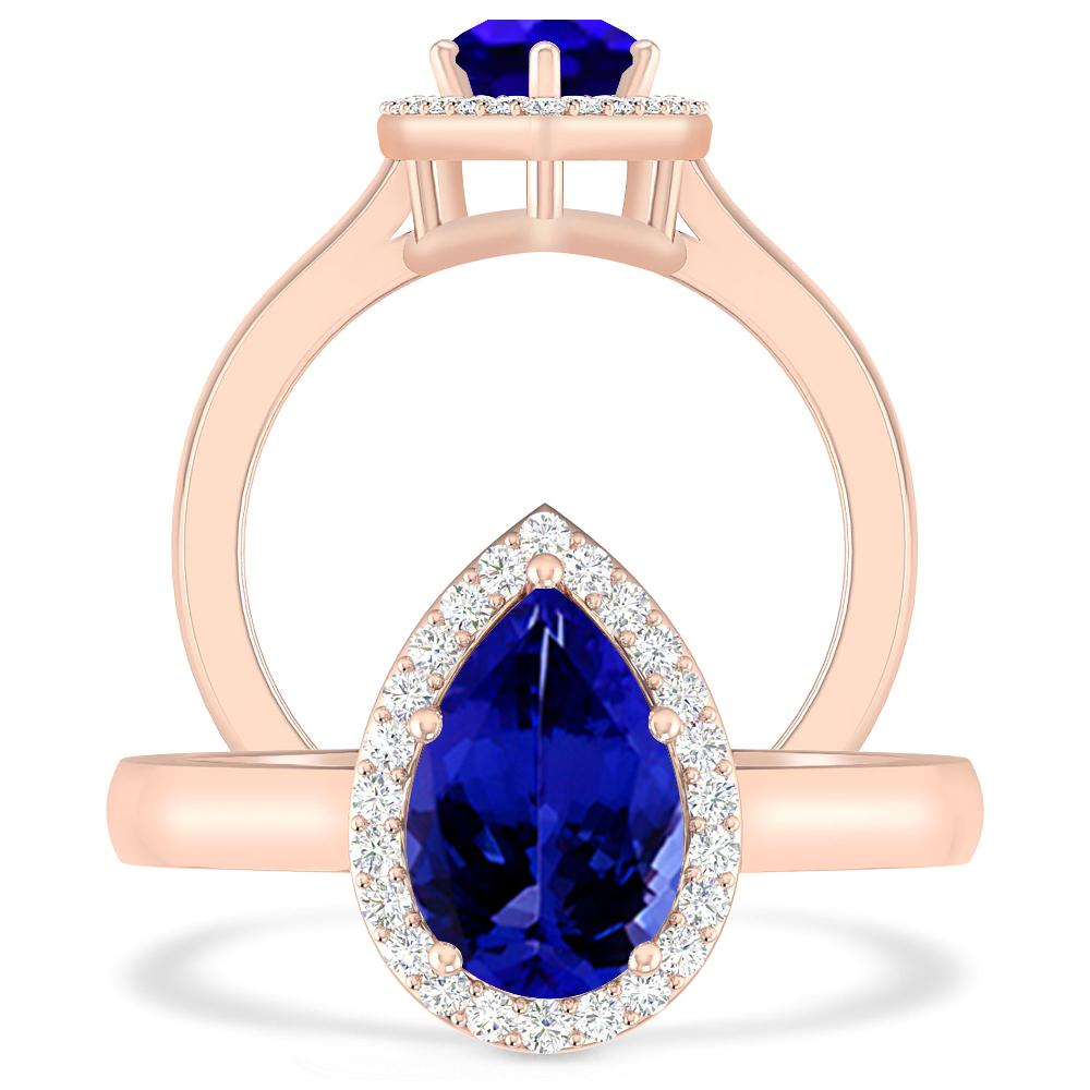 Rose Gold - Tanzanite