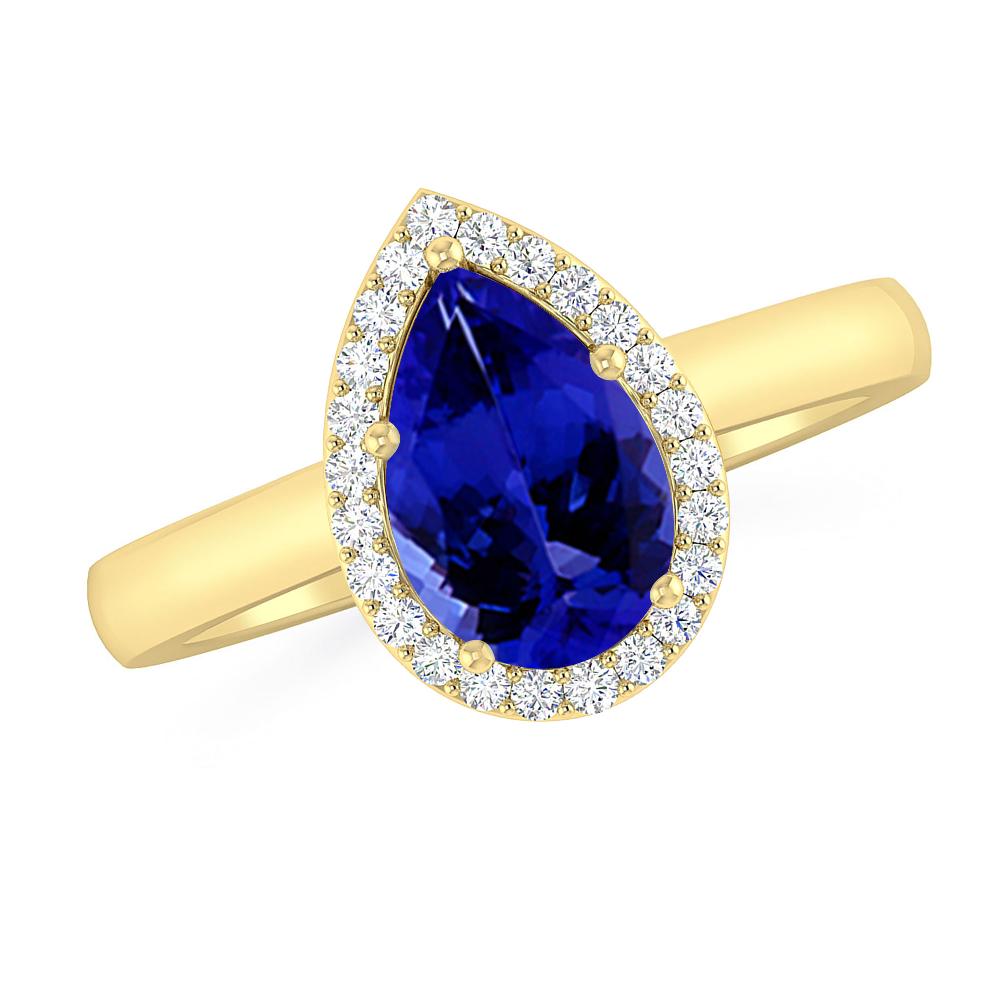 Yellow Gold - Tanzanite