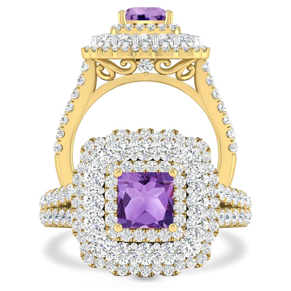 Yellow Gold - Amethyst