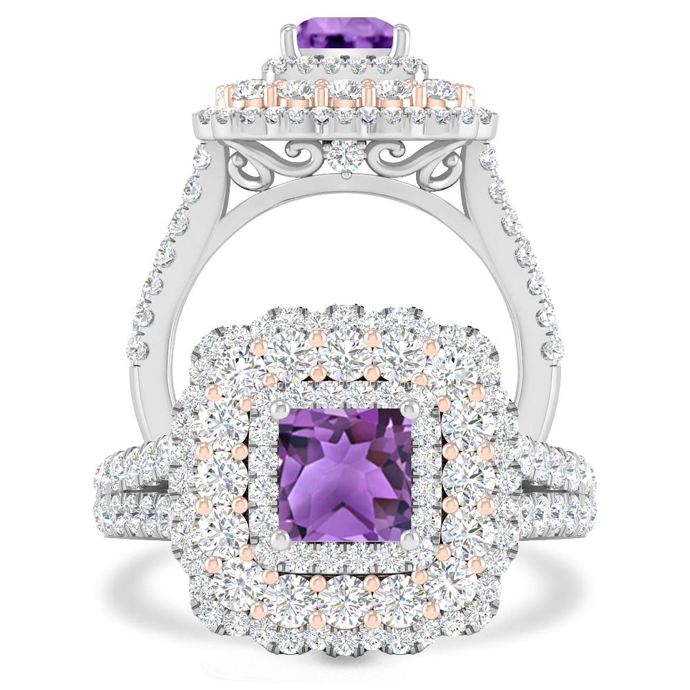 White Gold - Amethyst