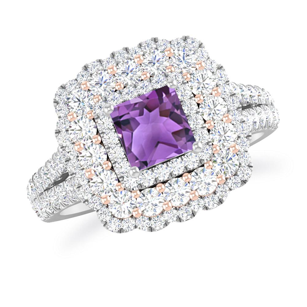 White Gold - Amethyst