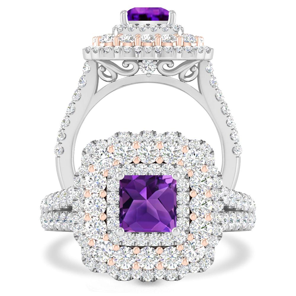 White Gold - Amethyst