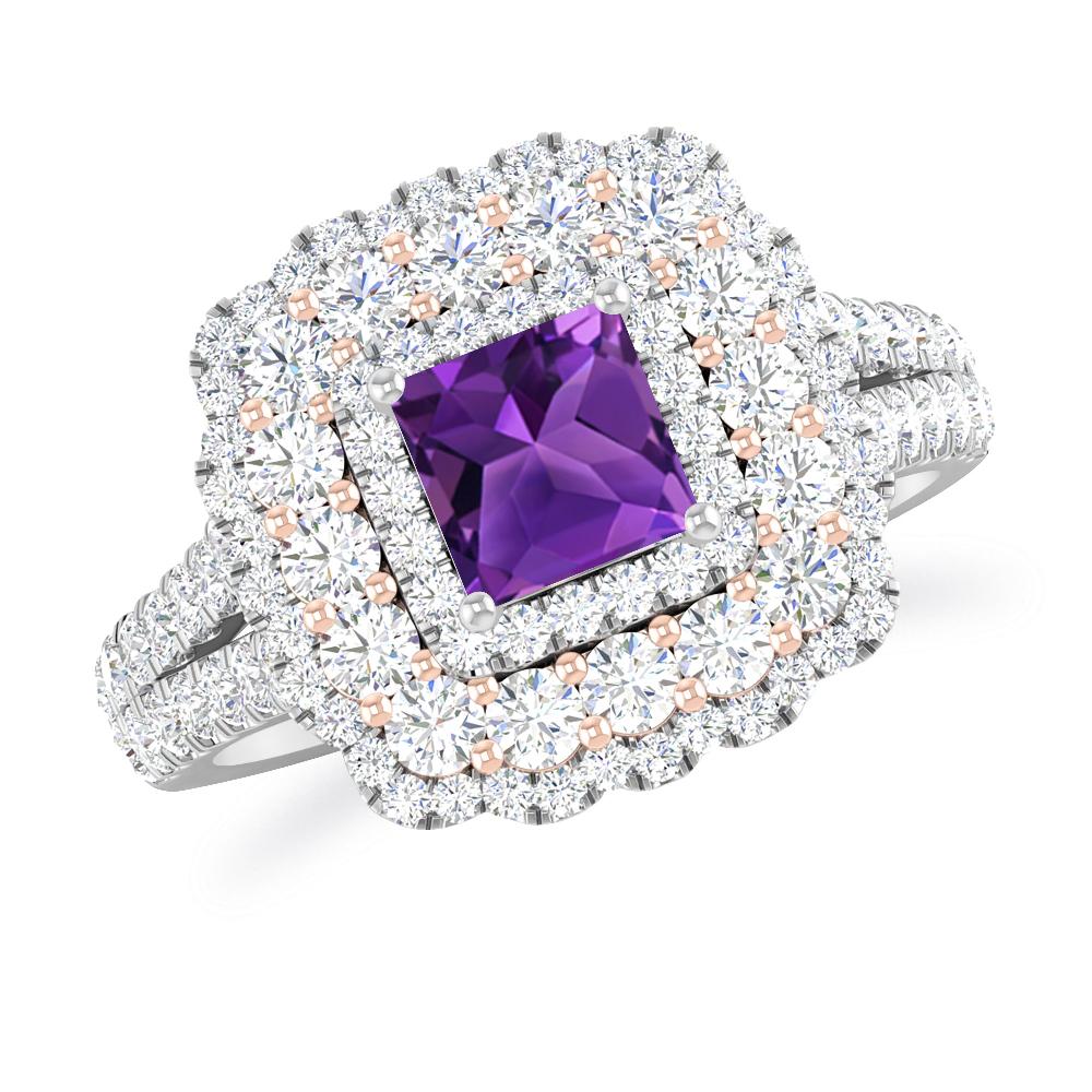 White Gold - Amethyst