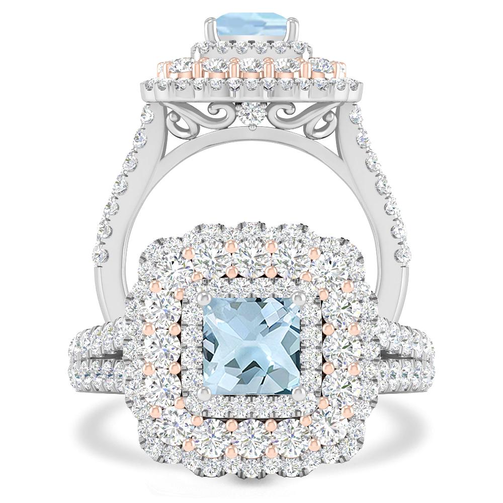 White Gold - Aquamarine