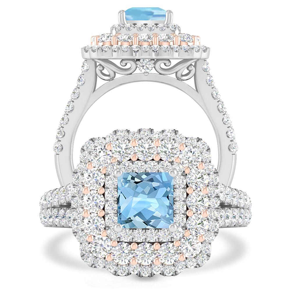 White Gold - Aquamarine