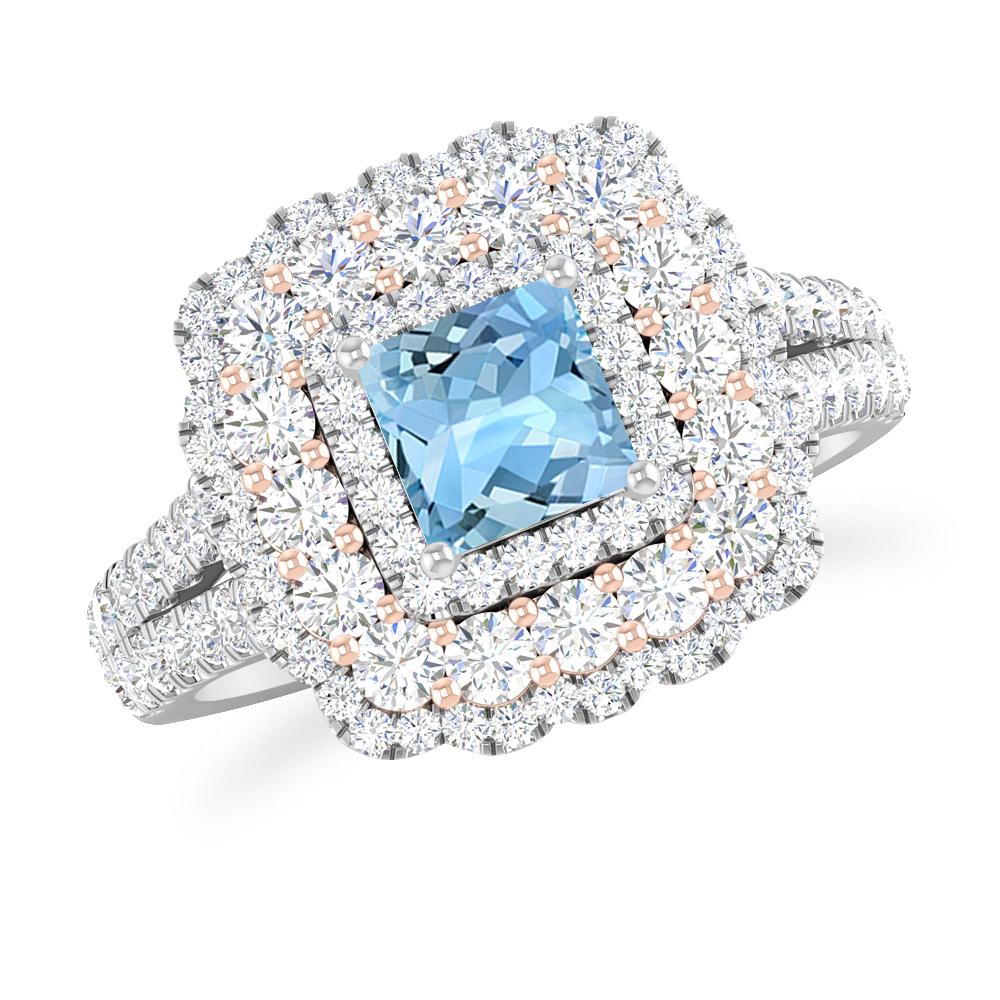 White Gold - Aquamarine