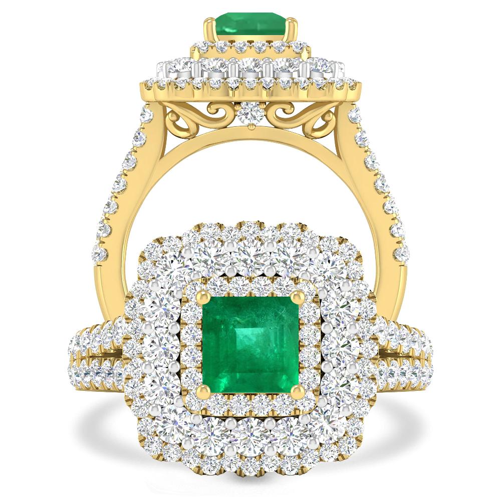 Yellow Gold - Emerald