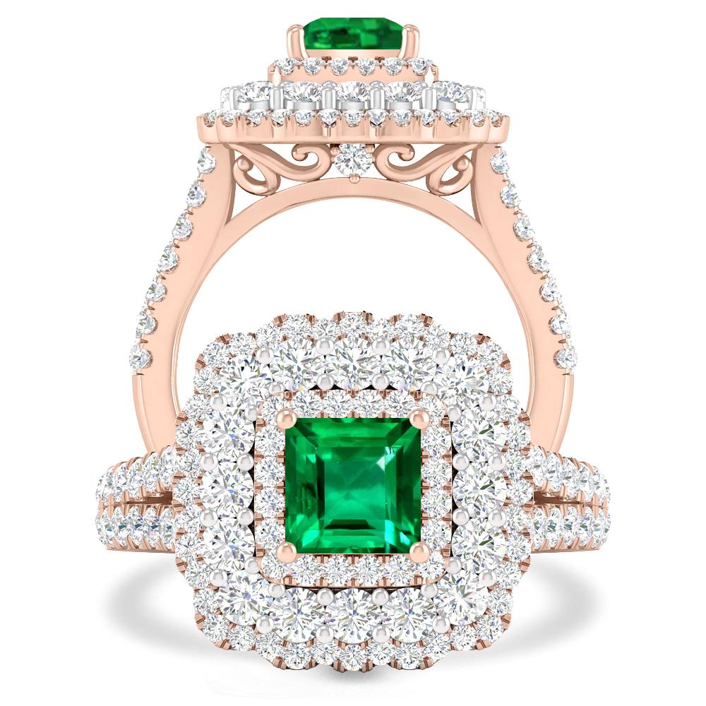 Rose Gold - Emerald