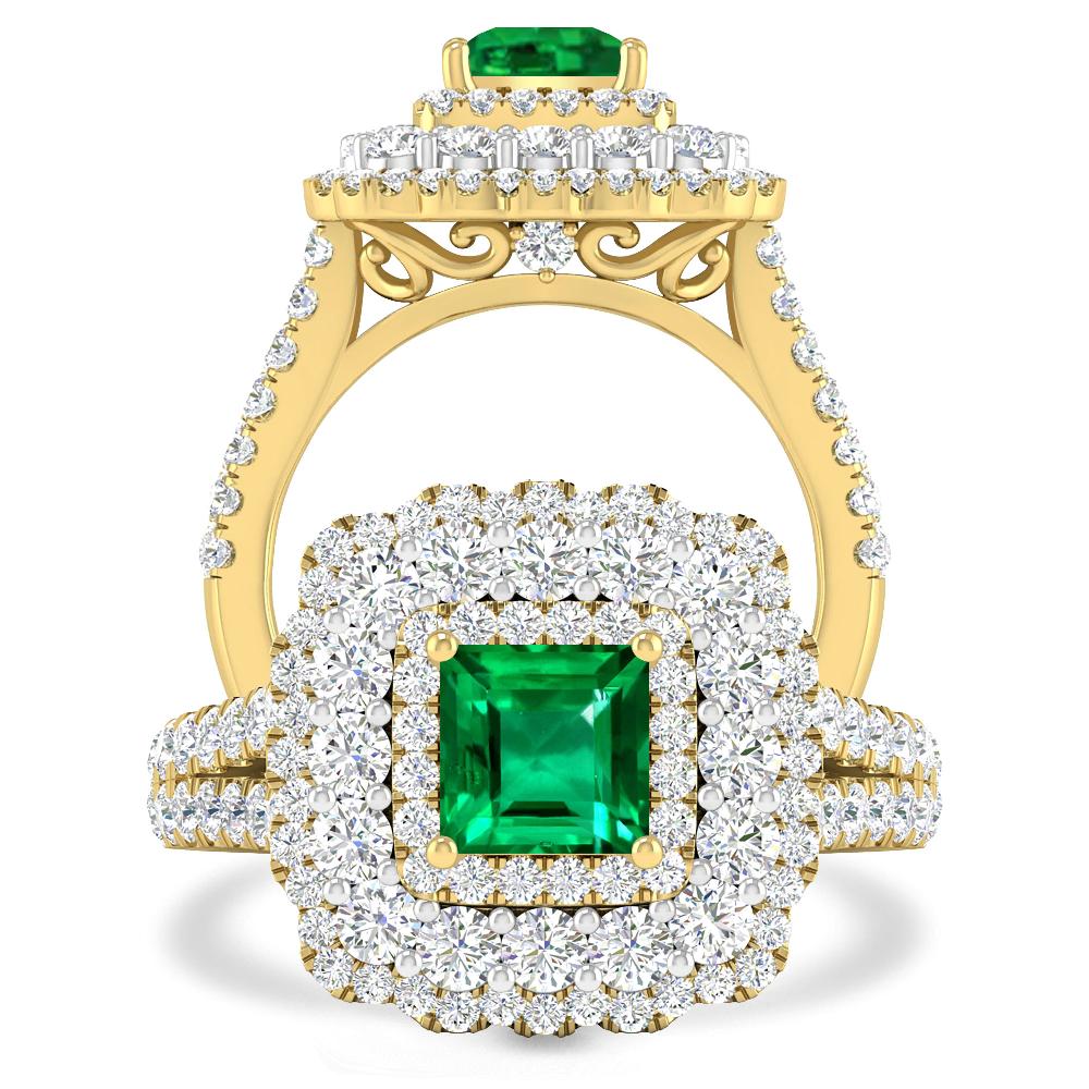 Yellow Gold - Emerald