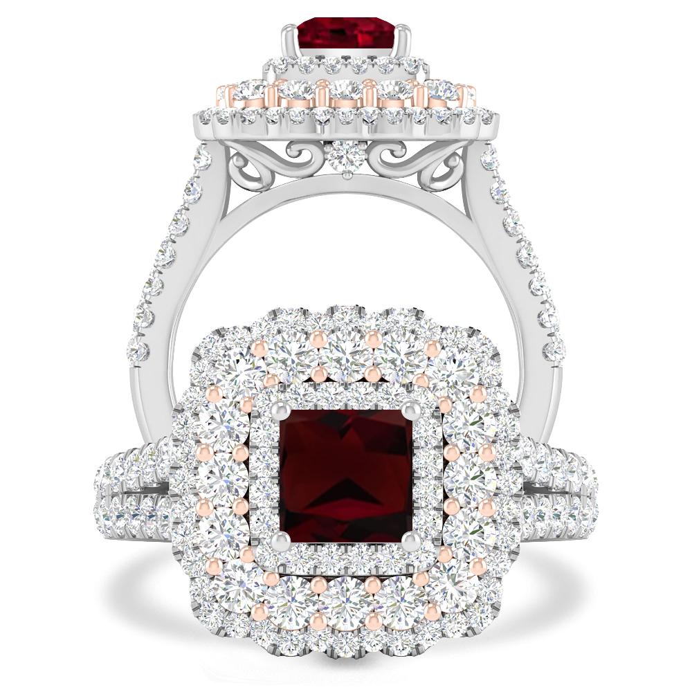 White Gold - Garnet