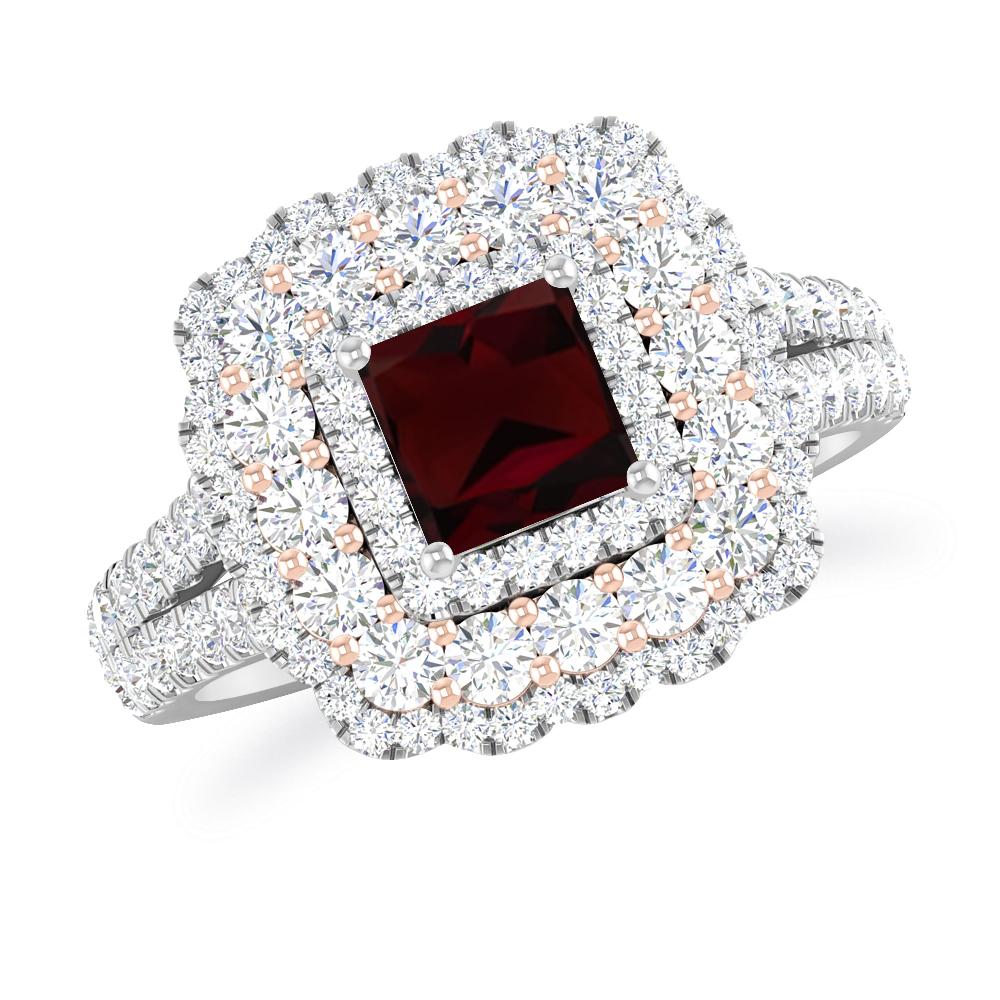 White Gold - Garnet