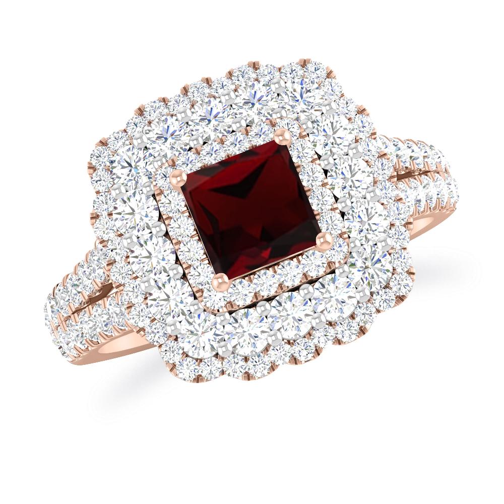 Rose Gold - Garnet