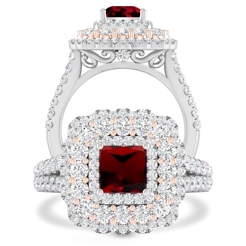 White Gold - Garnet